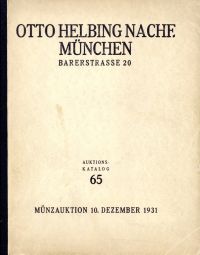 Otto Helbing Nachf. Auktions-Katalog 65. (Umschlag)