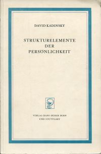 Kadinsky, Strukturelemente der Persönlichkeit. (Umschlag)