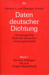 Frenzel, Von den Anfängen bis zum Jungen Deutschland. (Umschlag)