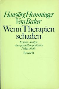 Hemminger, Wenn Therapien schaden. (Umschlag)