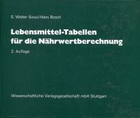 Souci, Lebensmittel-Tabellen für die Nährwertberechnung. (Umschlag)