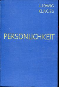 Klages, Persönlichkeit. (Umschlag)