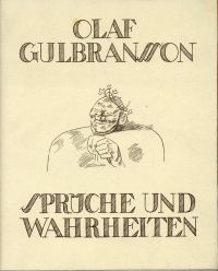 Gulbransson, Sprüche und Wahrheiten. (Umschlag)