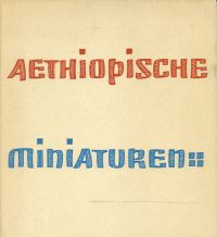 Jaeger, Aethiopische Miniaturen. (Umschlag)