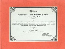 Haas, Rheingauer Geschichts- und Wein-Chronik. (Umschlag)