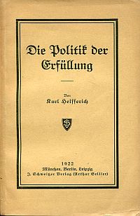 Helfferich, Die Politik der Erfüllung. (Umschlag)