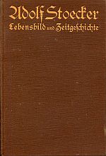 Oertzen, Adolf Stoecker. (Umschlag)