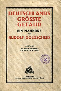 Goldscheid, Deutschlands grösste Gefahr. (Umschlag)
