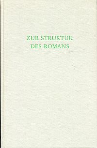 Hillebrand, Zur Struktur des Romans. (Umschlag)
