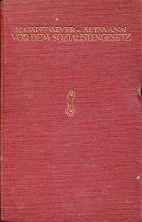 Kampffmeyer, Vor dem Sozialistengesetz. (Umschlag)