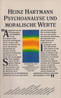 Hartmann, Psychoanalyse und moralische Werte. (Umschlag)
