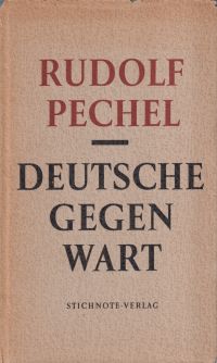 Pechel, Deutsche Gegenwart. (Umschlag)
